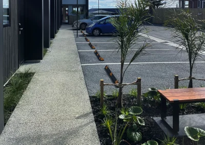 Permeable Concrete New Zealand property entrance eco friendly concrete
